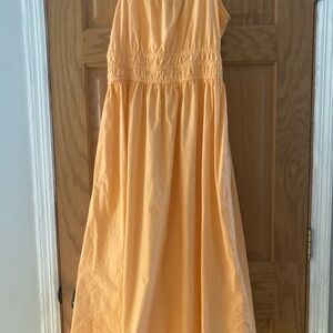 LOFT Vibrant Tangerine Sundress